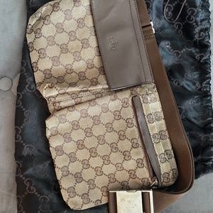 Gucci Canvas GG Bag Belt